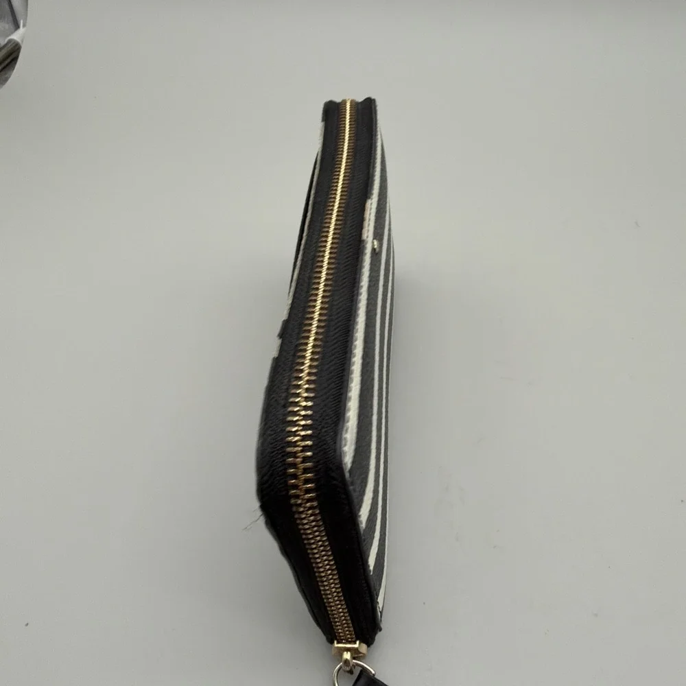 Kate Spade Stripe New York Hyde Lane Michele zip-around Signature Wallet